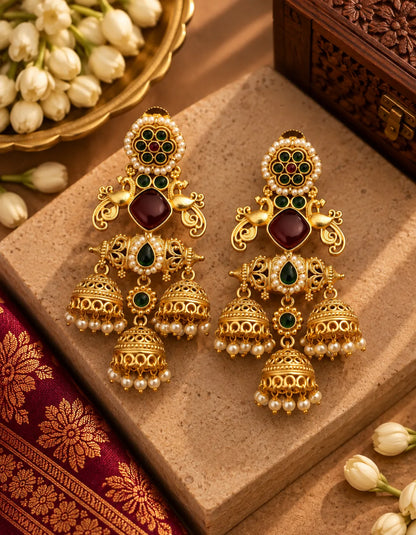The Triveni Grand Jhumkas