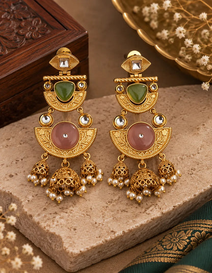 The Meher Crescent Jhumkas